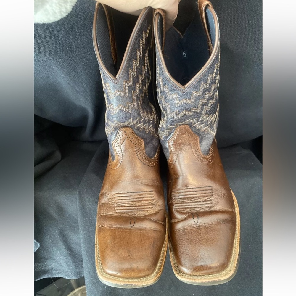 Ariat Kids Brown and Blue Boots